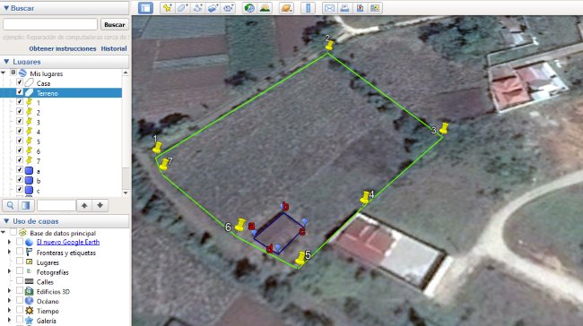 Site boundary check using KML in Google Earth